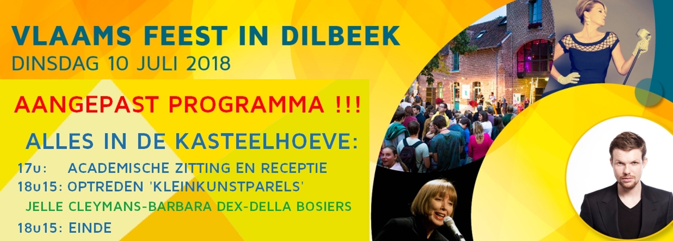 Dilbeek gaat dinsdag een Vlaamse en Duivelse Feestavond tegemoet - Aangepaste banner Vl Feest 2018