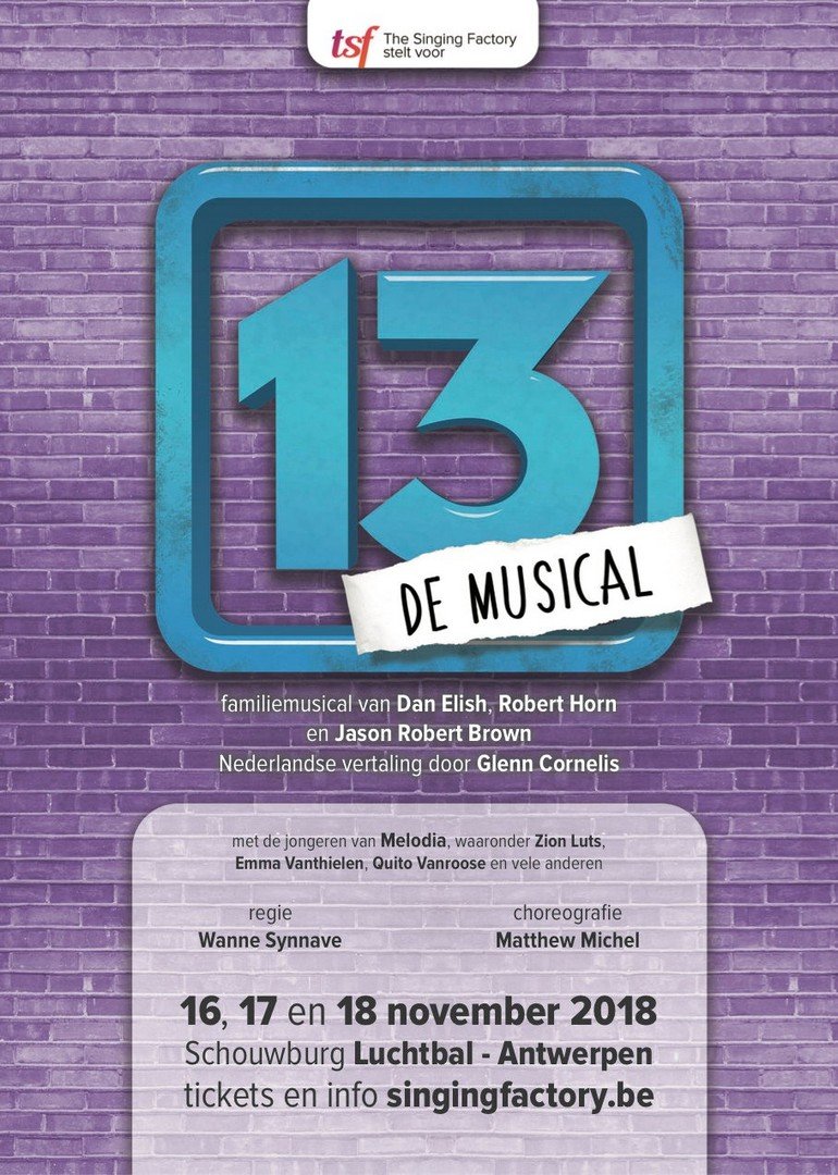 The Singing Factory (Berchem) presenteert jonge talenten van kidskoor - 13 De Musikal 1