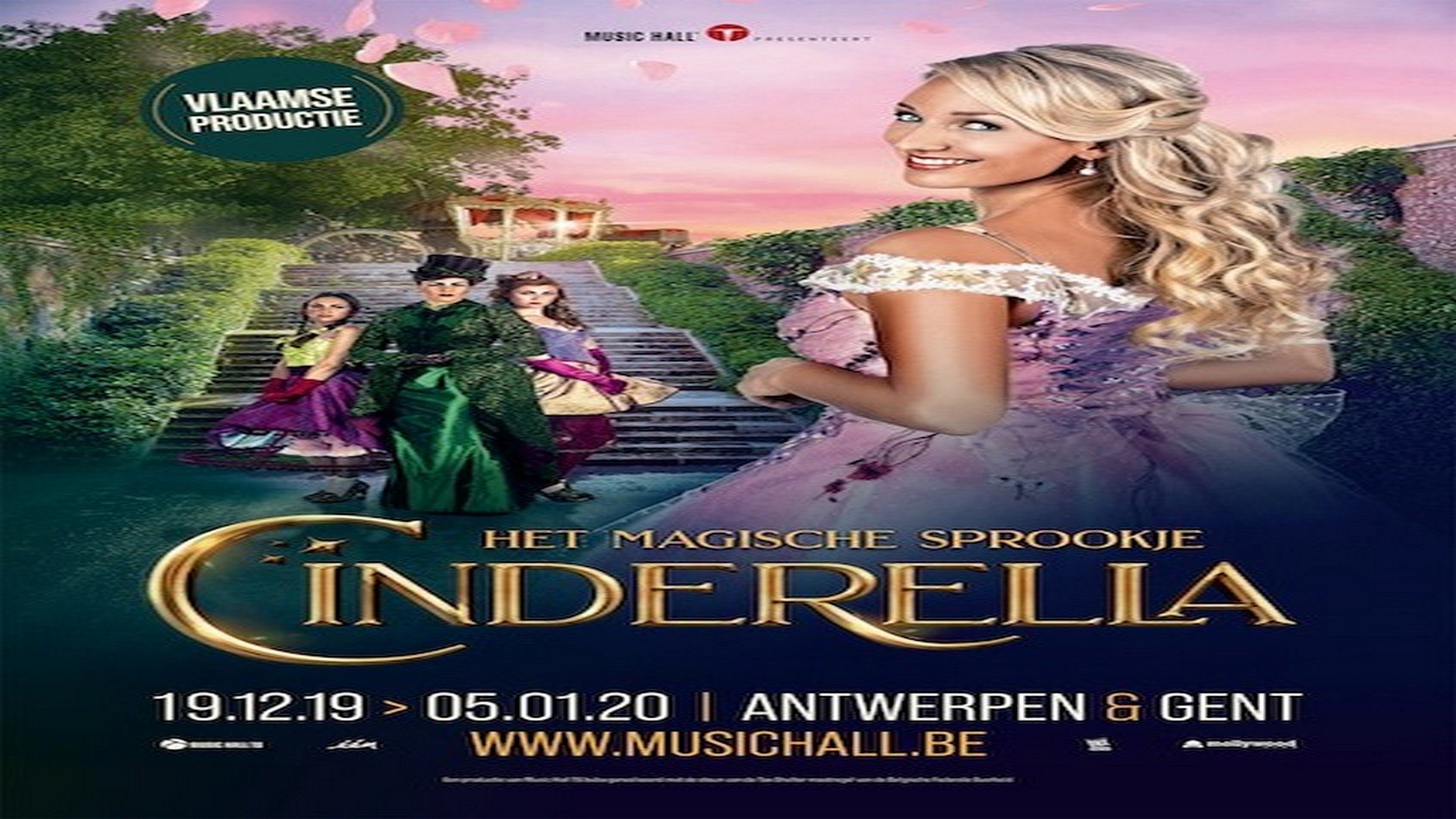 Music Hall presenteert magisch sprookje ‘Cinderella’ - Affiche Cinderella