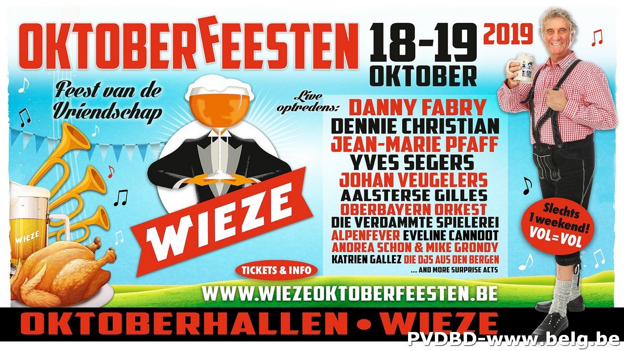 Prinsen-verbroedering én eigen radiozender voor Wieze Oktoberfeesten - Affiche oktoberfeesten 2019