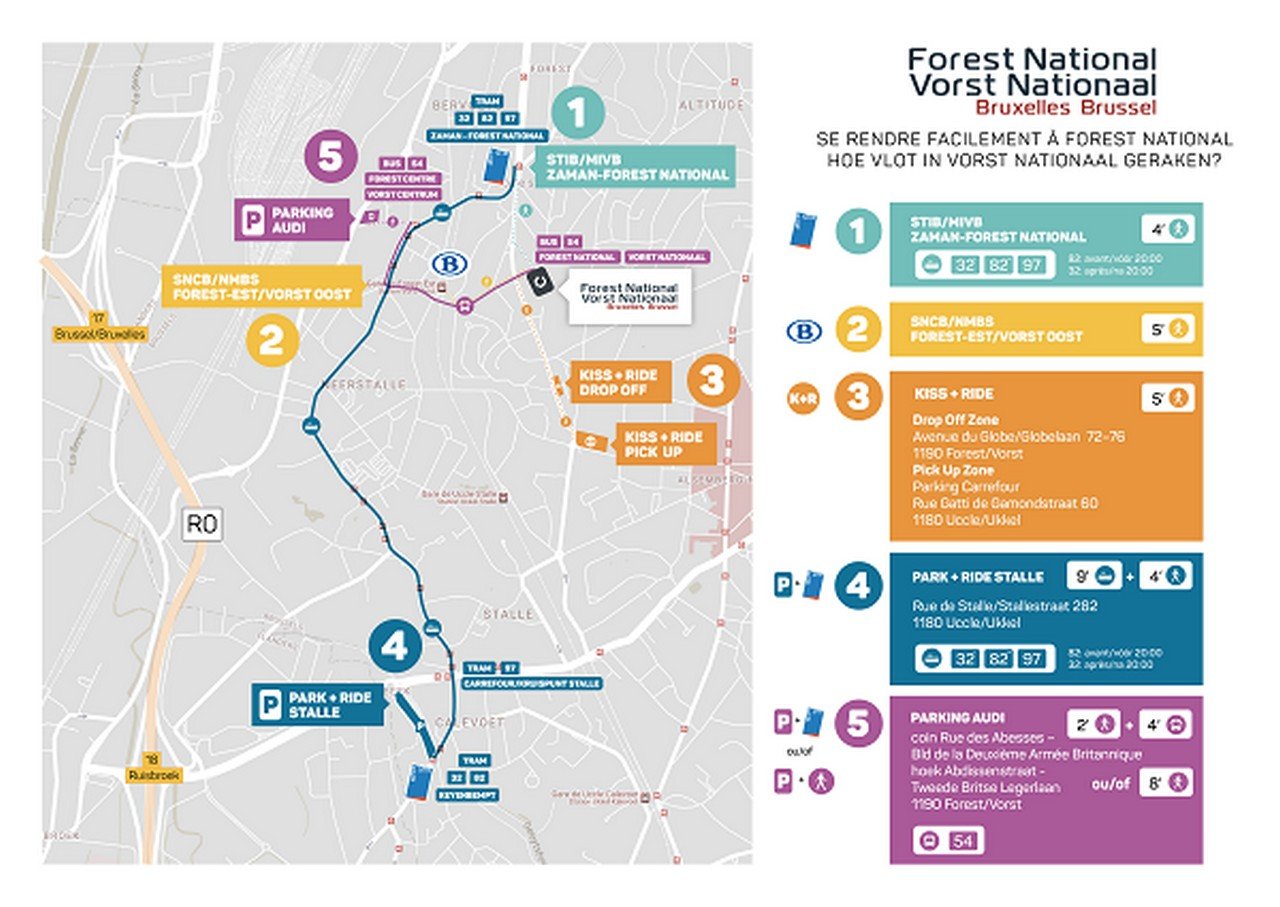 Gemeente Vorst voert evenementenzone rond Vorst Nationaal in - Evenementenzone Vorst Nationaal