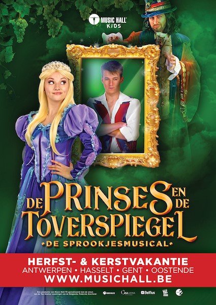 cast sprookjesmusical 'De Prinses en de Toverspiegel' compleet - Affiche de prinses en de toverspiegel