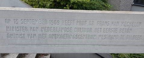 CD&V Dilbeek herdenkt 50 jaar eerstesteenlegging Westrand - eerste steenlegging Westrand 1