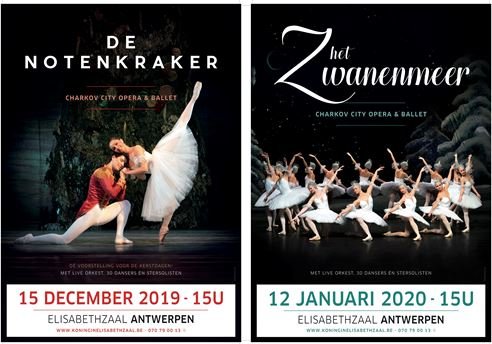 ‘De Notenkraker’ (15/12) en ‘Het Zwanenmeer’ (12/01) terug naar Antwerpse Elisabethzaal - Ballet Antwerpen