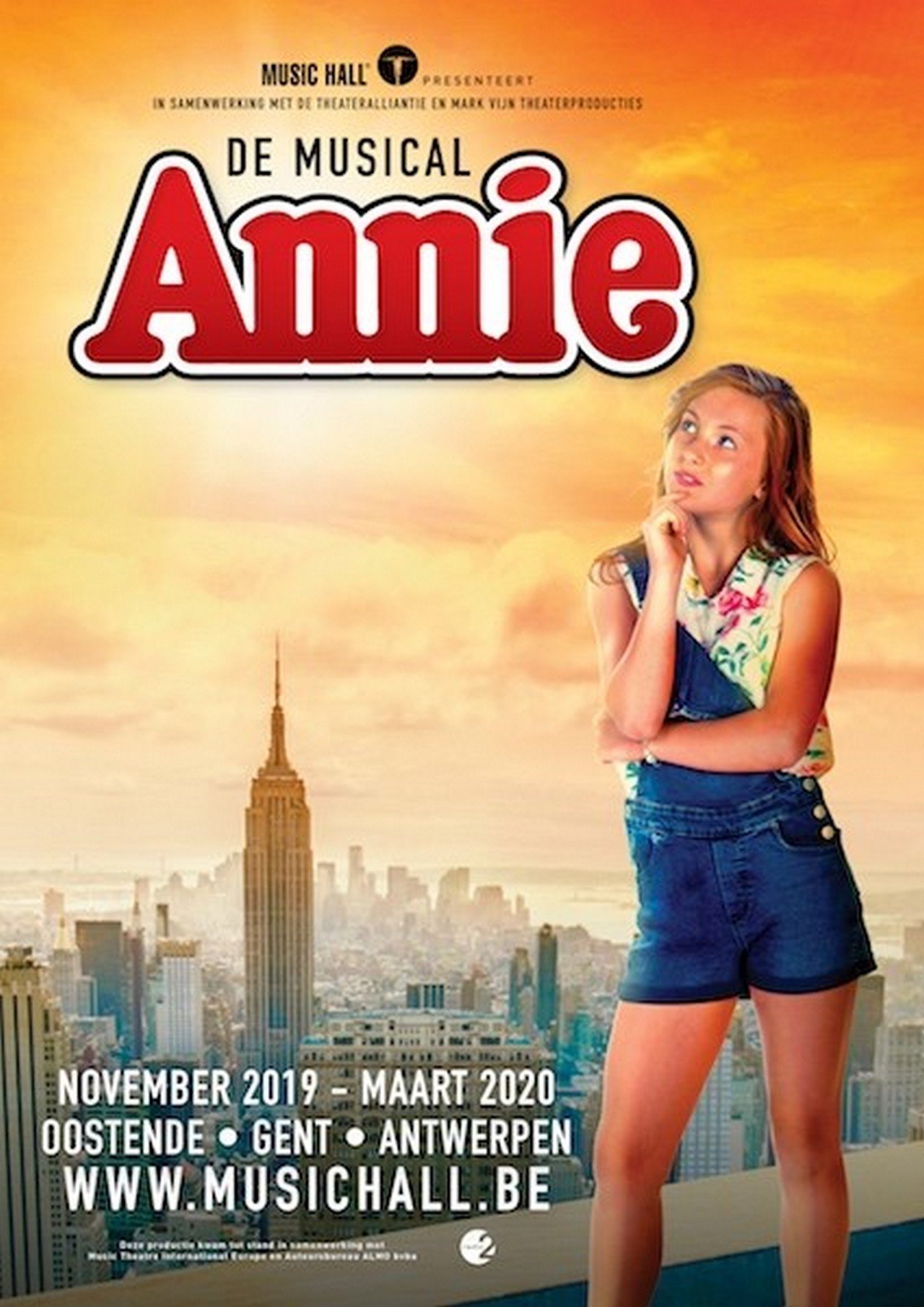 Josefien Derijcke (13) overtuigt en vertedert als Annie - Affiche Annie De Musical 2