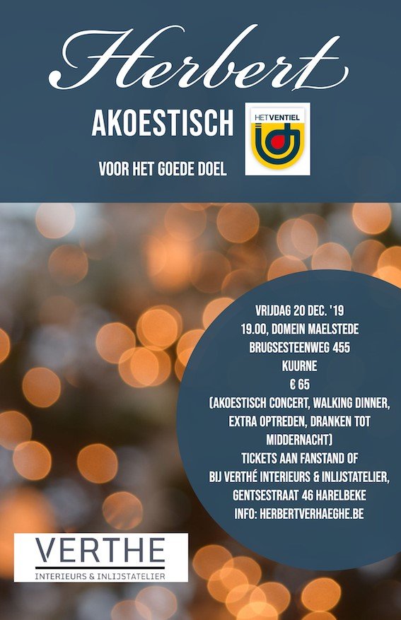 Herbert nieuwe kerstsingle 'Koud en eenzaam' - Affiche Herbert Akoestisch