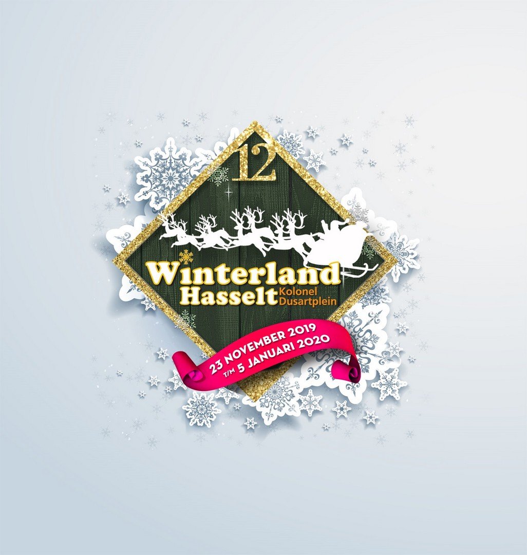 12de Winterland Hasselt was met 700.000 bezoekers een voltreffer - Logo Winterland Hasselt 2019