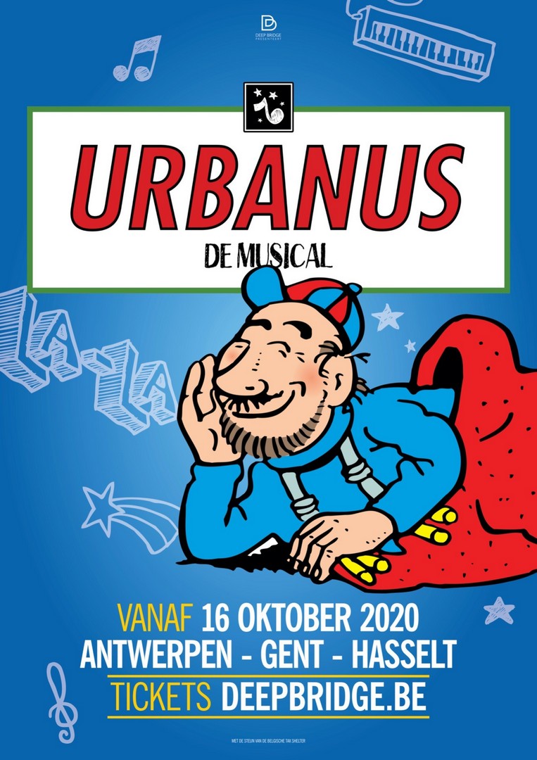 Jonas Van Thielen wordt ‘Urbanus’ in de musical - Affiche Urbanus De Musical