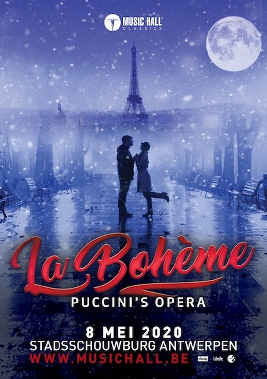 Music Hall Classics presenteert Puccini’s La Bohème in Stadsschouwburg Antwerpen - Affiche La Bohémz