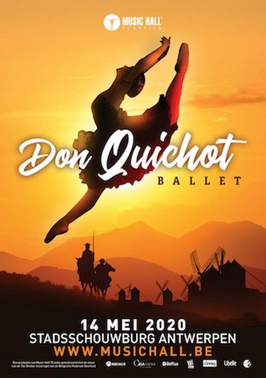 balletvoorstelling 'Don Quichot' op 14 mei 2020 in Stadsschouwburg Antwerpen - Affiche Don Quichot