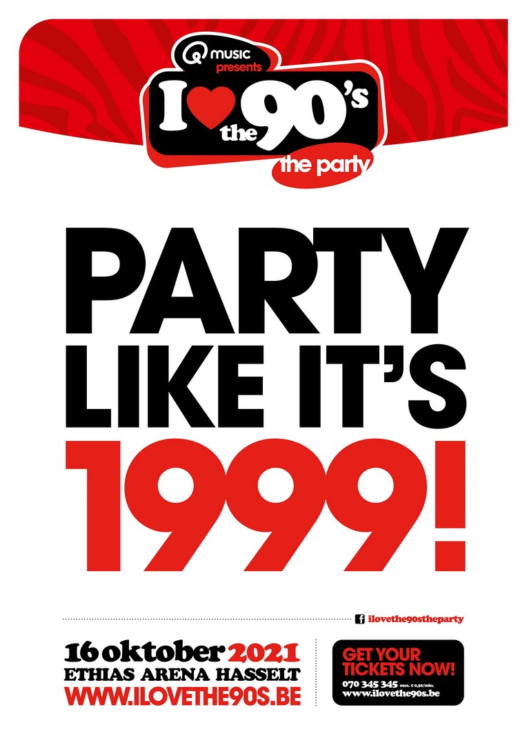 ‘I love the 90’s’-livestream morgen met toffe prijzen - Aankondiging Party like its 1999