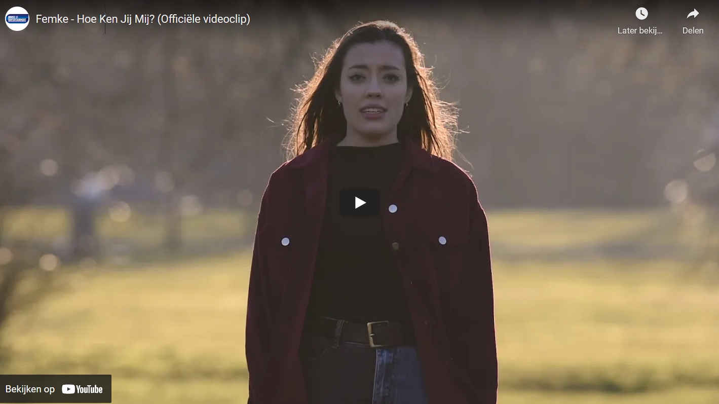 Femke Verschueren werkte voor de videoclip samen met een 16-jarige student