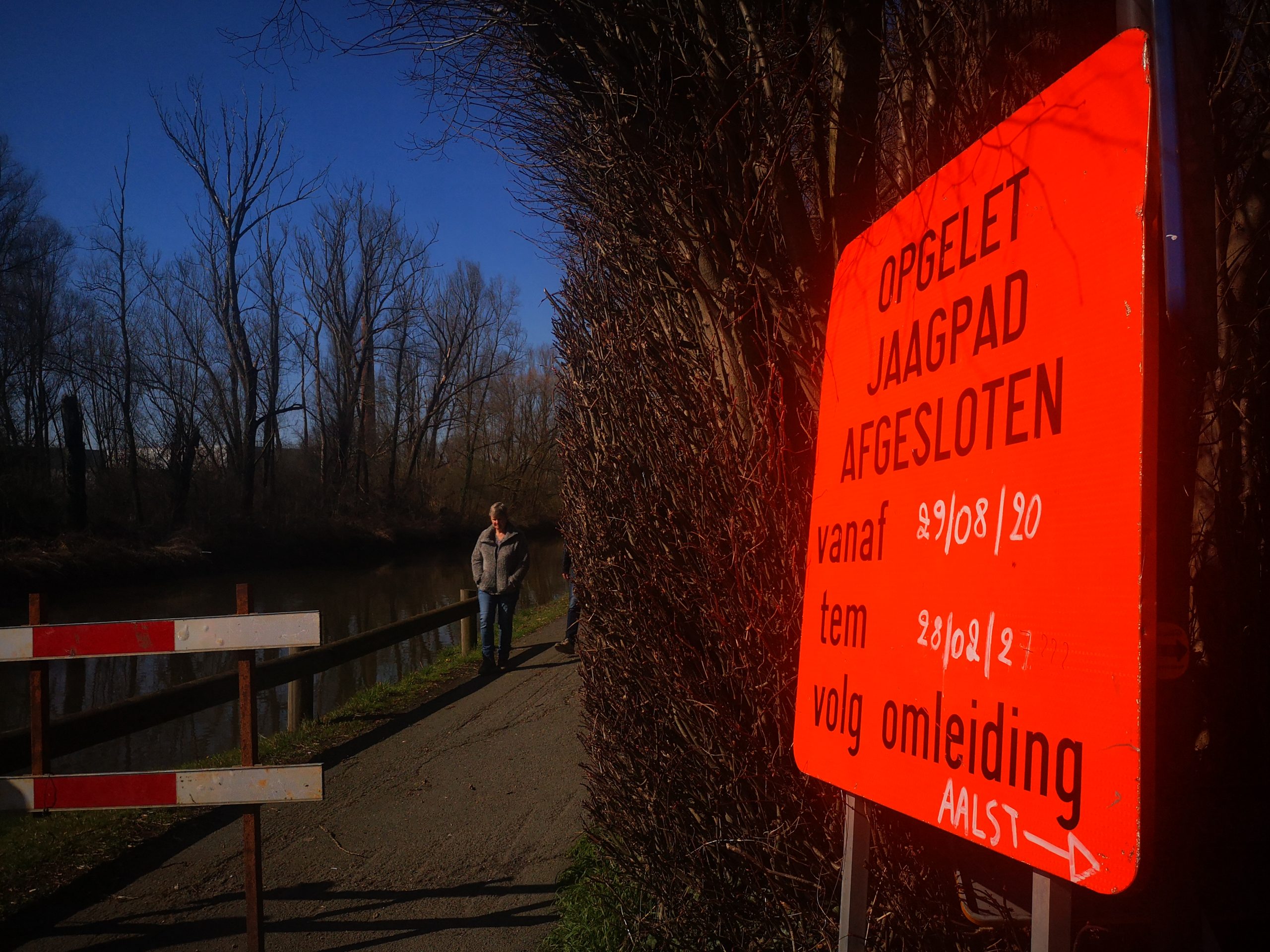 Fietsersbond Aalst wil jaagpad aan Dender sneller terug open