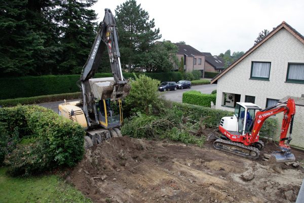 Draag zorg voor je graafmachines