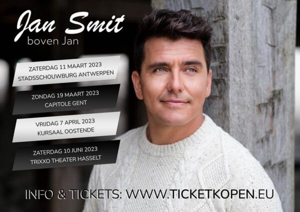 Affiche Jan Smit Theatertour Boven Jan