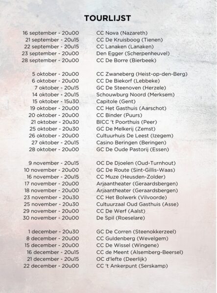 The Broken Cirkle Breakdown Tourdata