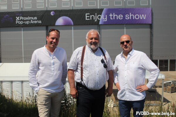 Proximus Pop Up Arena Middelkerke Bruno Bouniton ,Jan Van Esbroeck en Jean-Marie Dedecker