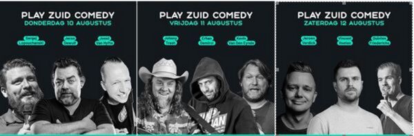 komediefestival Play Zuid Comedy - Play Zuid Comedy deelnemers