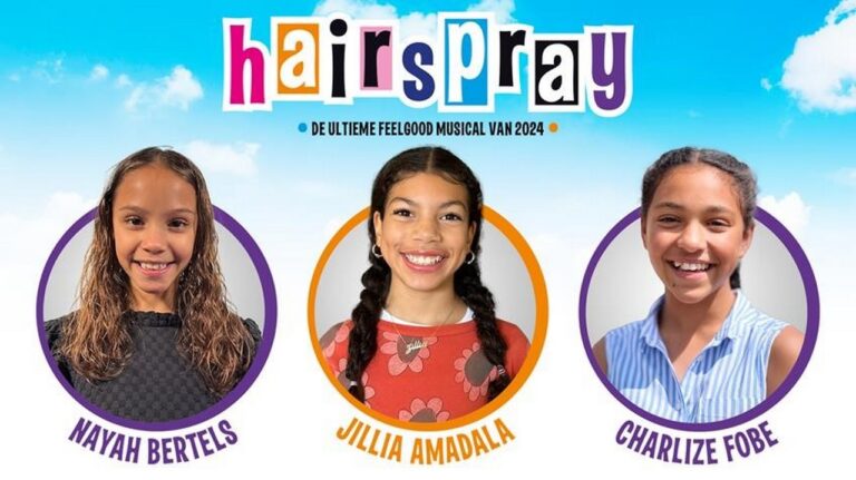 Nayah Bertels - Jillia Amadala - Charlize Fobe aankondiging Hairspray