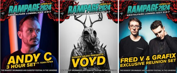 Rampage Open Air 2024 Andy C, Svdden Death presents VOYD, Fred V & Grafix