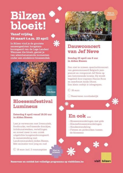 Affiche Bloesemfestival Lumineus