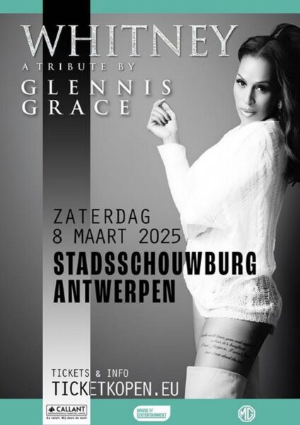 Affiche Glennis Grace, Whitney Houston 8 maart 2025