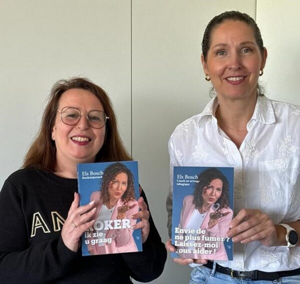 Els Bosch (rechts) en Waalse collega Bérengère Janssen (links)