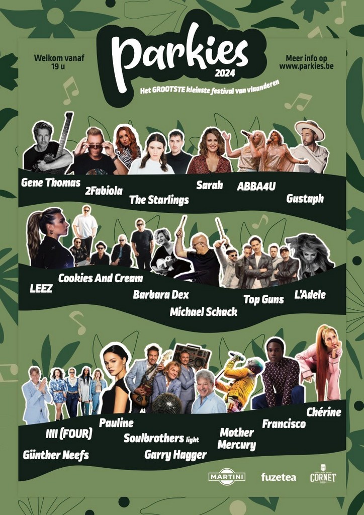 De Parkies line up Blankenberge bekend
