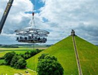 Dinner In The Sky 2025 boven het slagveld van Waterloo