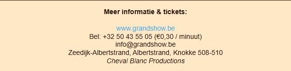 Grand Show Mirage Magique Ontdek de extra's - Grand Show Miage Magic Info en Tickets