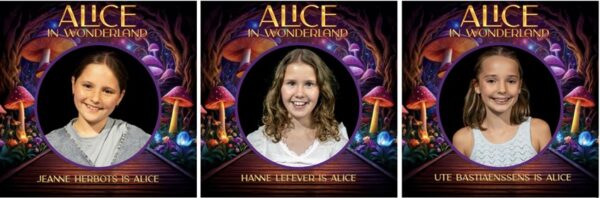 Alice In Wonderland drie kinderen