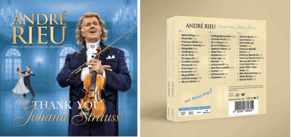 André Rieu voor-en achterzijde nieuwe album