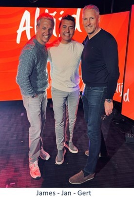 Jan Smit zingt het dak van de AFAS Dome 2 Jan Smit, James en Gert