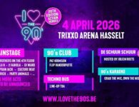 I Love The 90's 2025 verschillende podia