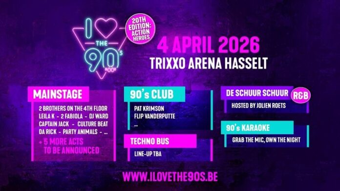 I Love The 90's 2025 verschillende podia I Love The 90's 2025 verschillende podia