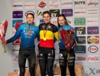 Lisa Maes, Liese Geuens en Zita Peeters podium BK
