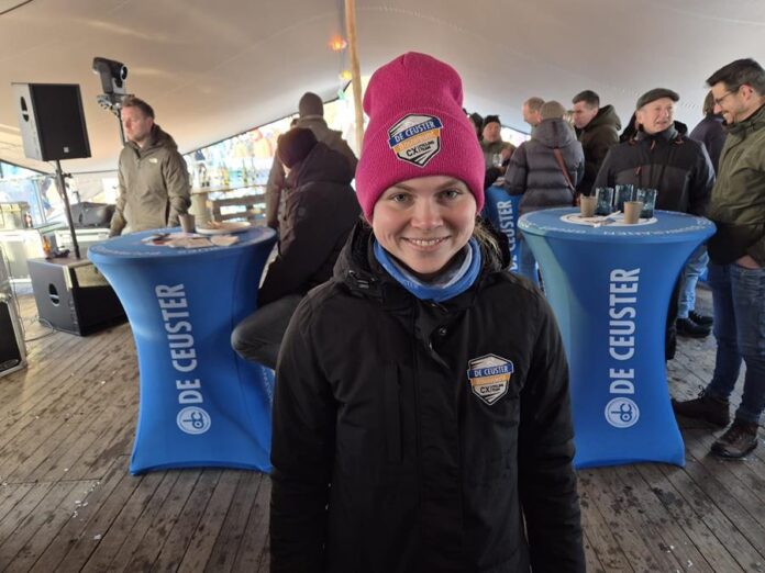 Laura Verdonschot in VIP tent